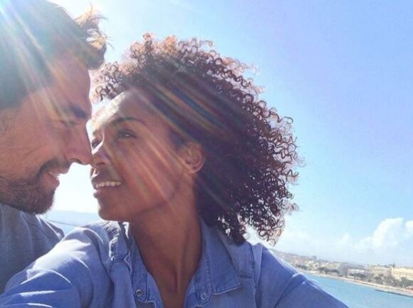 Le joueur de tennis Jérémy Chardy pose avec sa femme Susan sur Instagram le 26 juillet 2017.