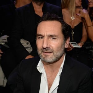 Gilles Lellouche et Isabelle Adjani lors de la 10e édition du "Etam Live Show" (Etam Lingerie) lors de la Fashion Week à Paris, France, le 26 septembre 2017. Photo by Rachid Bellak/Bestimage