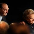 Jacques et Bernadette Chirac à la Ceremonie de remise du Prix pour la prevention des conflits de la Fondation Chirac au musee du quai Branly. Paris, le 21 Novembre 2013