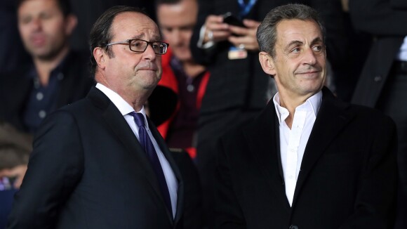 PSG-Bayern : Nicolas Sarkozy et François Hollande plaisantent en tribune