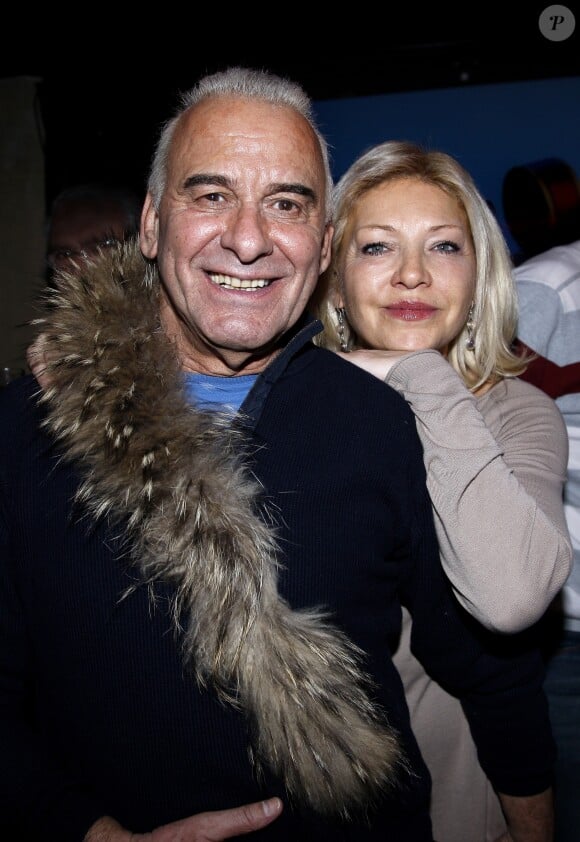 Michel Fugain et sa femme Sanda - Concert de Pluribus aux Folies Bergère le 7 mars 2015 à Paris.
