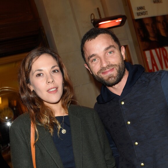 Semi-Exclusif - Alysson Paradis avec son compagnon Guillaume Gouix à la générale de la pièce "La Vraie Vie" au théâtre Edouard 7 à Paris, le 18 septembre 2017. © Guirec Coadic/Bestimage