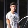 Exclusif - Justin Bieber est allé boire un jus de fruits au Earth Bar à West Hollywood, le 25 septembre 2017
