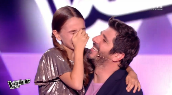 Angelina sacrée grande gagnante de "The Voice Kids 4" (TF1), samedi 30 septembre 2017.
