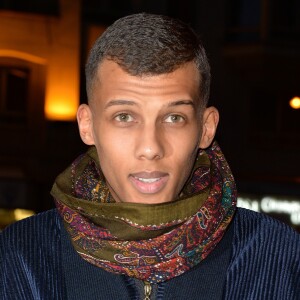 Stromae - Arrivées au défilé de mode hommes Valentino collection prêt-à-porter Automne Hiver 2015/2016 à l'hôtel Salomon de Rothschild à Paris, le 21 janvier 2015.