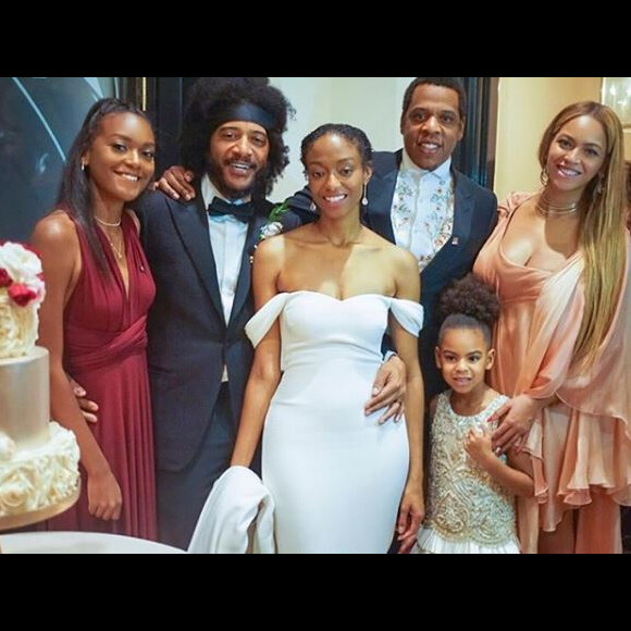 Beyoncé, Jay-Z et leur fille Blue Ivy participent à un mariage à la Nouvelle-Orléans le 7 octobre 2017.