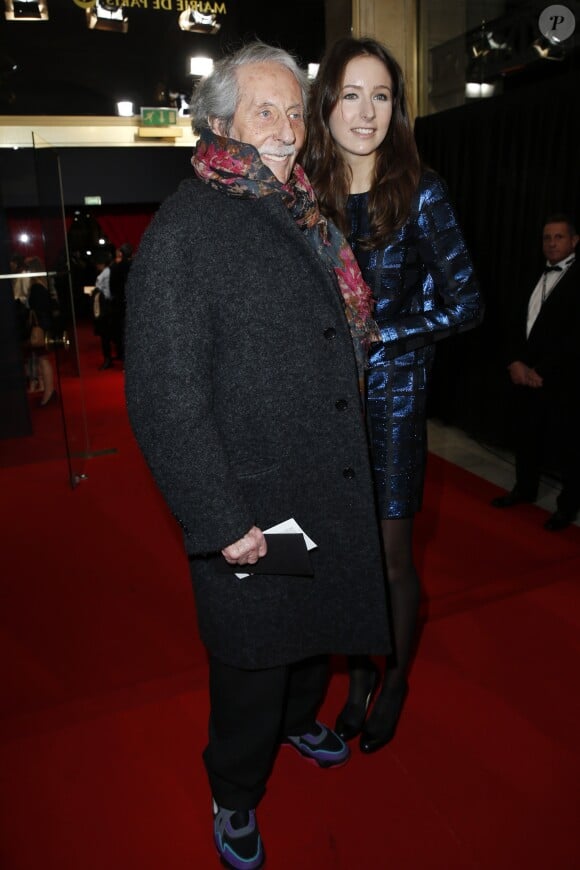 Jean Rochefort et sa fille Clémence - 40ème cérémonie des César au théâtre du Châtelet à Paris, le 20 février 2015.