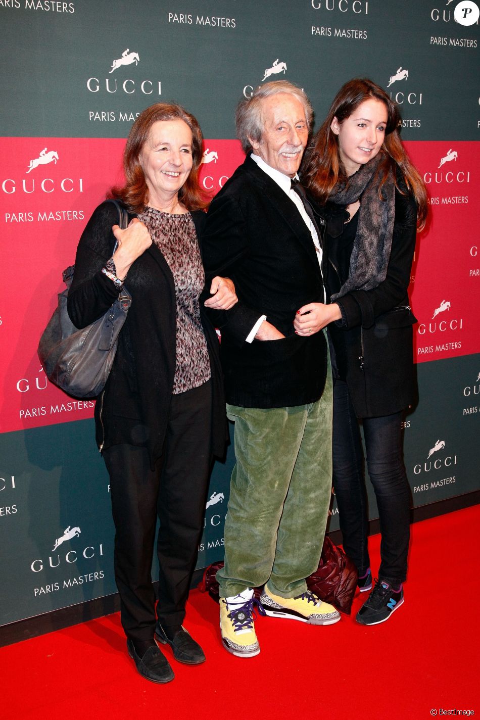 Jean Rochefort avec sa femme Francoise et sa fille Clémence - Dans le cadre du Gucci Paris ...