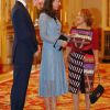 Le prince William, duc de Cambridge, Catherine Kate Middleton (enceinte) , duchesse de Cambridge à la réception "World mental health day" au palais de Buckingham à Londres le 10 octobre 2017.