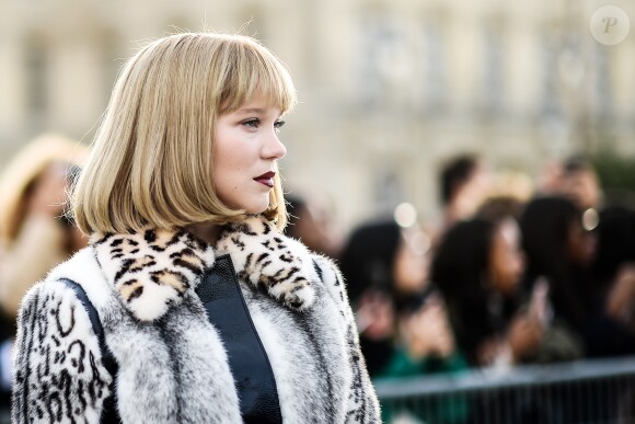 Léa Seydoux - Arrivées au défilé de mode printemps-été 2018 « Louis Vuitton » à Paris. Le 3 octobre 2017.
