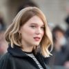 Léa Seydoux - Arrivées au défilé de mode prêt-à-porter automne-hiver 2017/2018 "Louis Vuitton" au Musée du Louvre à Paris. Le 7 mars 2017