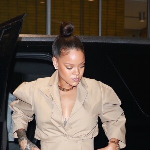 Rihanna rend visite à une amie à New York. Le 11 octobre 2017.