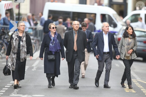 Guest lors des obsèques de Jean Rochefort en l'église Saint-Thomas d'Aquin à Paris, le 13 octobre 2017.