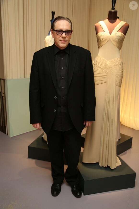 Hervé L. Leroux (né Hervé Peugnet, créateur de la marque Hervé Léger)à Paris. Le 24 janvier 2013.