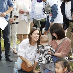 La princesse Mary de Danemark lors d'un voyage officiel pour célébrer les 150 ans de relations diplomatiques entre le Danemark et le Japon le 8 octobre 2017. 08/10/2017 - 