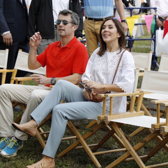 Le prince Frederik et la princesse Mary de Danemark lors d'un voyage officiel pour célébrer les 150 ans de relations diplomatiques entre le Danemark et le Japon le 8 octobre 2017. 08/10/2017 - 