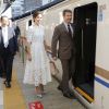 Le prince Frederik et la princesse Mary de Danemark lors d'un voyage officiel pour célébrer les 150 ans de relations diplomatiques entre le Danemark et le Japon le 09 octobre 2017.09/10/2017 - 