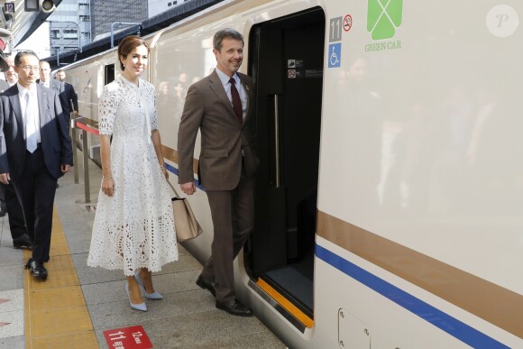 Le prince Frederik et la princesse Mary de Danemark lors d'un voyage officiel pour célébrer les 150 ans de relations diplomatiques entre le Danemark et le Japon le 09 octobre 2017.09/10/2017 - 