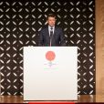 Le prince Frederik de Danemark à un séminaire d'affaires à Tokyo au Japon le 11 octobre 2017.