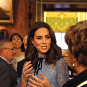 Kate Middleton à la réception "World mental health day" au palais de Buckingham à Londres, le 10 octobre 2017.