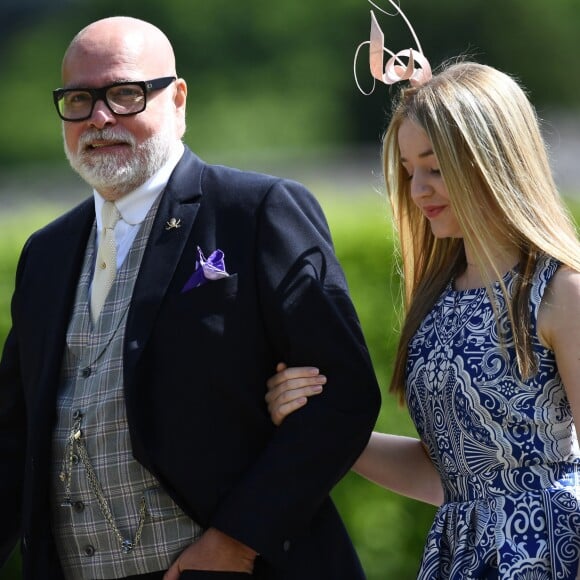 Gary Goldsmith et sa fille Tallulah - Mariage de Pippa Middleton et James Matthews en l'église St Mark Englefield, Berkshire, Royaume Uni, le 20 mai 2017.