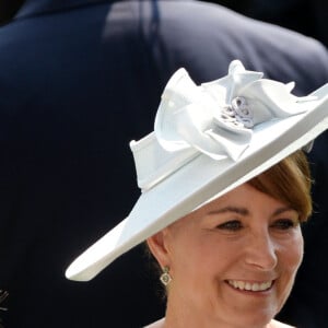 Carole Middleton - La famille royale d'Angleterre lors de la première journée des courses hippiques "Royal Ascot" le 20 juin 2017.