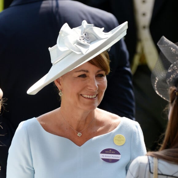 Carole Middleton - La famille royale d'Angleterre lors de la première journée des courses hippiques "Royal Ascot" le 20 juin 2017.