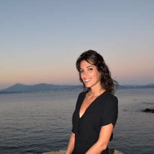 Exclusif - Laurie Cholewa radieuse en petite robe noire lors de la clôture du 19ème Festival des Antipodes de Saint Tropez Le 14 octobre 2017 © Alexis Marizy / Bestimage
