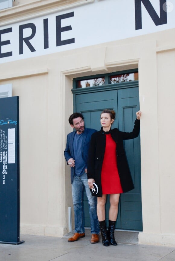 Exclusif - Sagamore Stevenin et Caroline Proust (en Courréges) lors de la clôture du 19ème Festival des Antipodes de Saint Tropez Le 14 octobre 2017 © Alexis Marizy / Bestimage