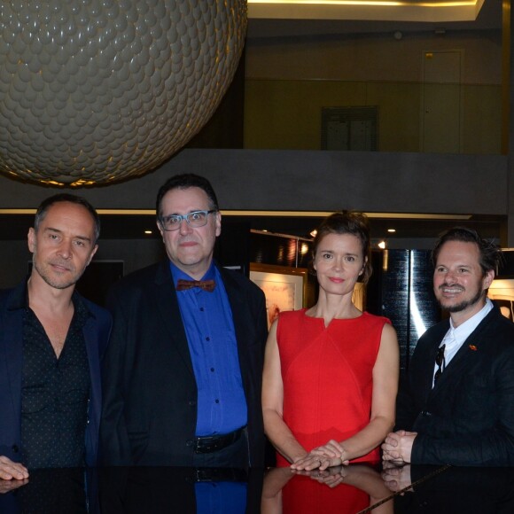 Exclusif - Sagamore Stevenin, Bernard Bories, Manuel Blanc, Andrew Lancaster et Caroline Proust (en Courréges) à la clôture du 19ème Festival des Antipodes de Saint Tropez Le 14 octobre 2017 © Alexis Marizy / Bestimage