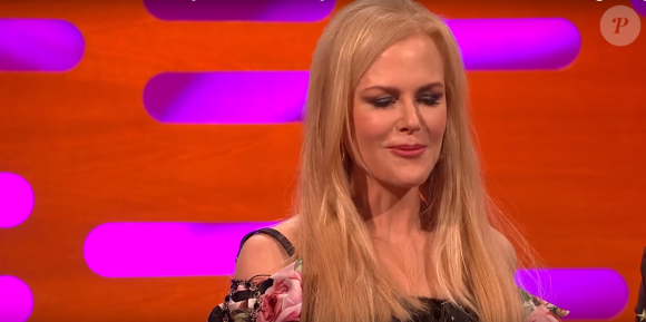 Nicole Kidman sur le plateau du Graham Norton Show (BBC1), octobre 2017.
