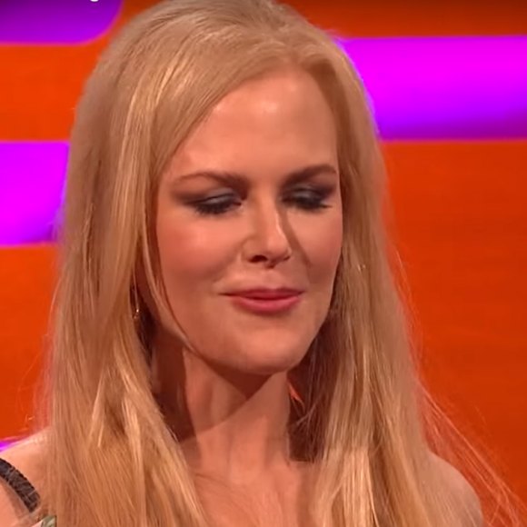 Nicole Kidman sur le plateau du Graham Norton Show (BBC1), octobre 2017.