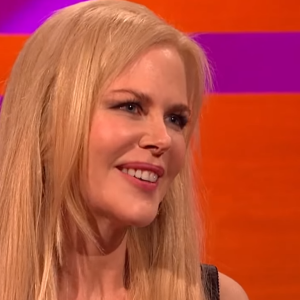 Nicole Kidman sur le plateau du Graham Norton Show (BBC1), octobre 2017.