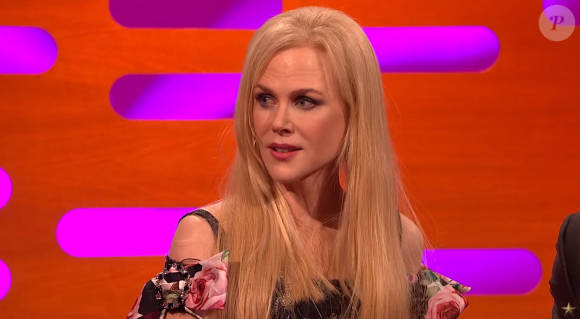 Nicole Kidman sur le plateau du Graham Norton Show (BBC1), octobre 2017.