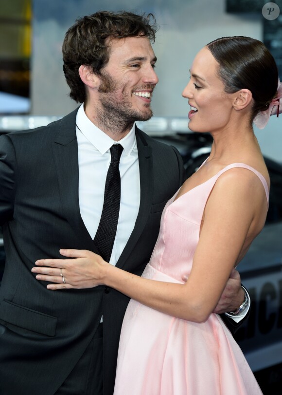Sam Claflin et sa femme Laura Haddock - Première du film "Transformers: The Last Knight" à Londres le 18 juin 2017.