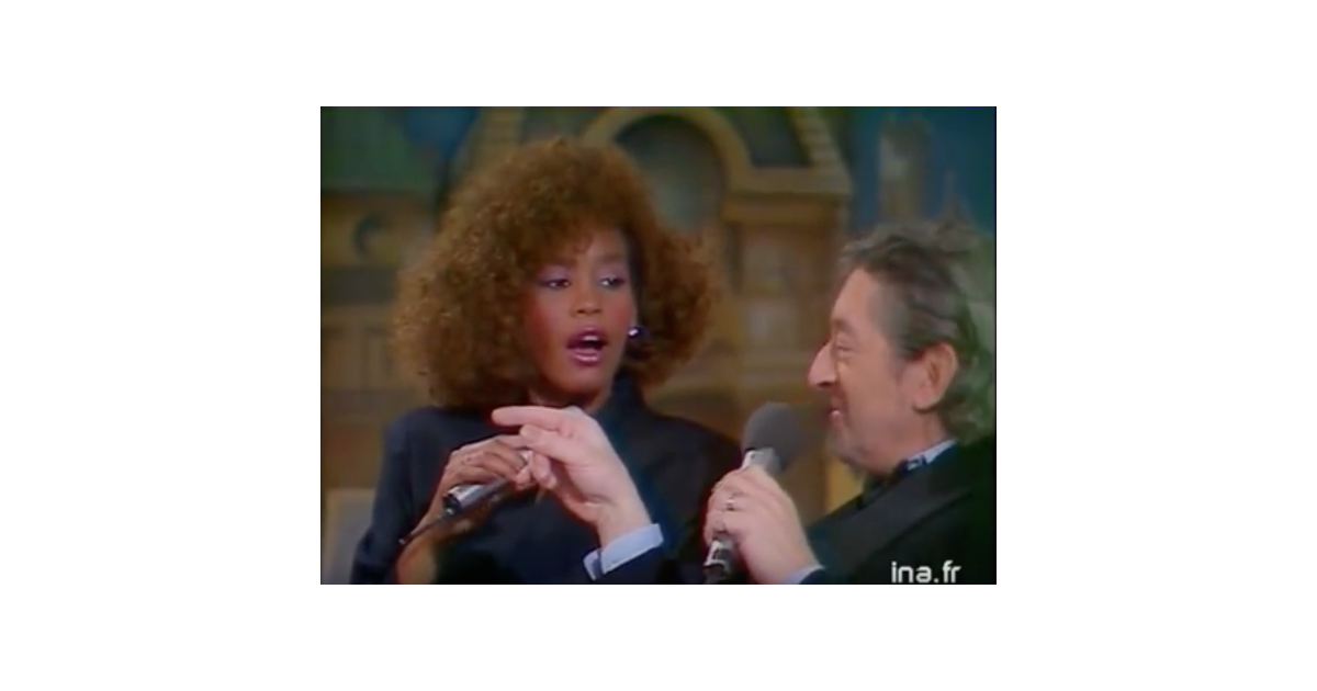 Whitney Houston face à Serge Gainsbourg en 1986. Une archive de l