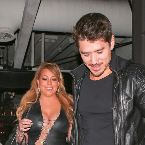 Mariah Carey arrive avec son compagnon Bryan Tanaka au restaurant Gracias Madre à Los Angeles, le 22 septembre 2017