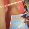 Jeny Priez se prépare à l'arrivée de bébé en bouquinant utile, image de sa story Instagram du 18 octobre 2017.