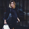 Jeny Priez, enceinte, fin octobre 2017, à quelques jours de la naissance de sa fille... Photo Instagram.