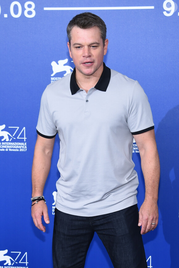 Matt Damon au photocall de "Suburbicon" lors du 74ème Festival International du Film de Venise (Mostra), le 2 septembre 2017.