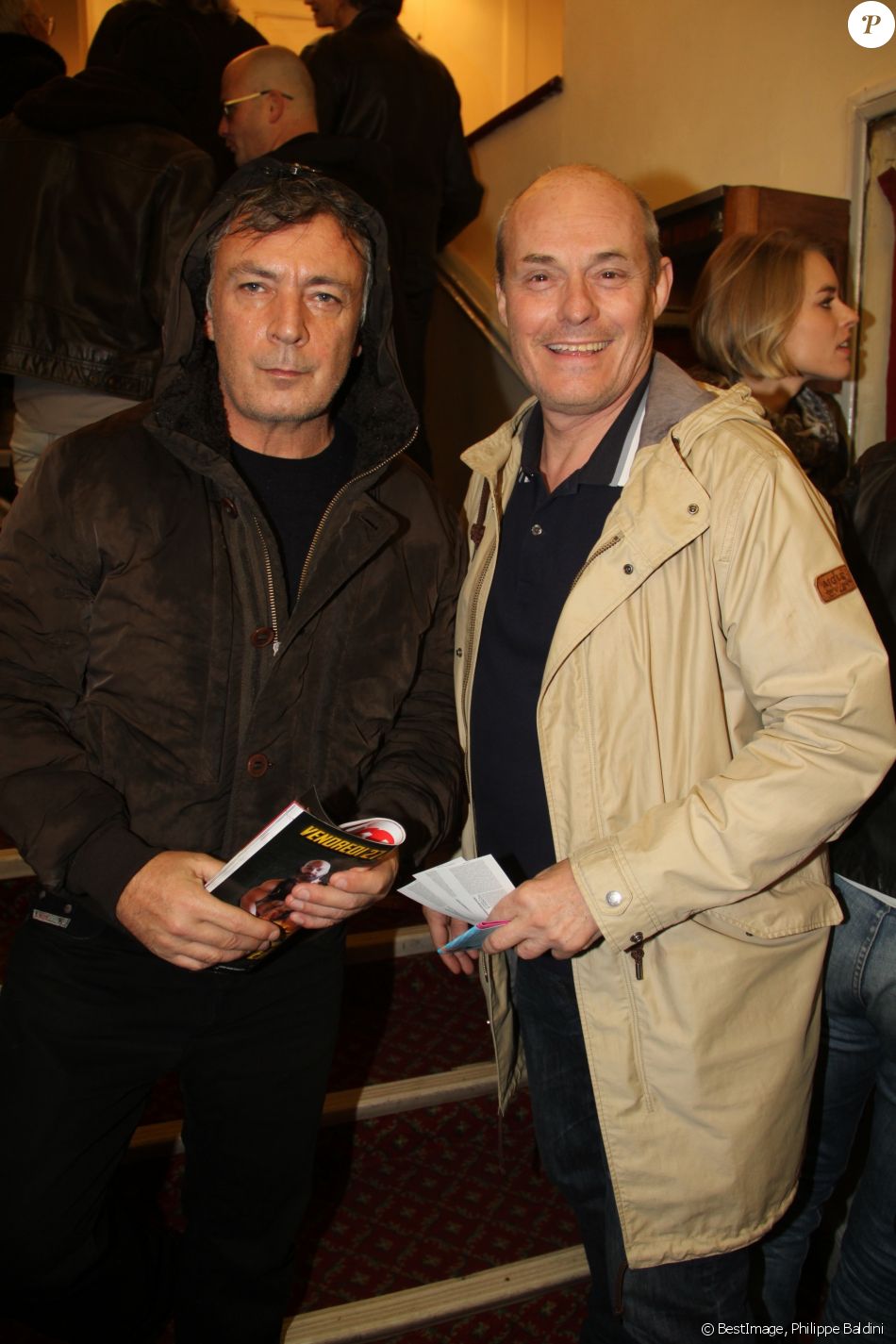 Films Et Séries Tv Avec Frédéric Deban Semi-exclusif - Frédéric Deban (à gauche) - Célébrités à la générale du  spectacle de Thierry Wilson alias Zize pour le one man show Zize dans la  famille Mamma M - Purepeople