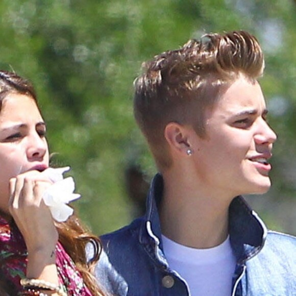 Selena Gomez et Justin Bieber à Van Nuys le 30 juin 2012