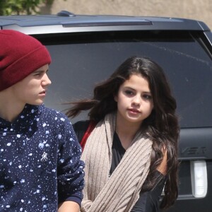Selena Gomez et Justin Bieber à Los Angeles le 5 avril 2012