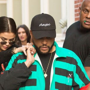 Selena Gomez et son compagnon The Weeknd sont allés faire du shopping chez Louis Vuitton dans le quartier de SoHo à New York, le 3 septembre 2017