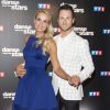 Elodie Gossuin (robe Christophe Guillarmé) et son danseur Christian Millette lors du photocall de présentation du jury et des nouveaux couples de "Danse avec les Stars" au siège de TF1 à Boulogne-Billancourt, le 28 septembre 2017. © Pierre Pérusseau/Bestimage