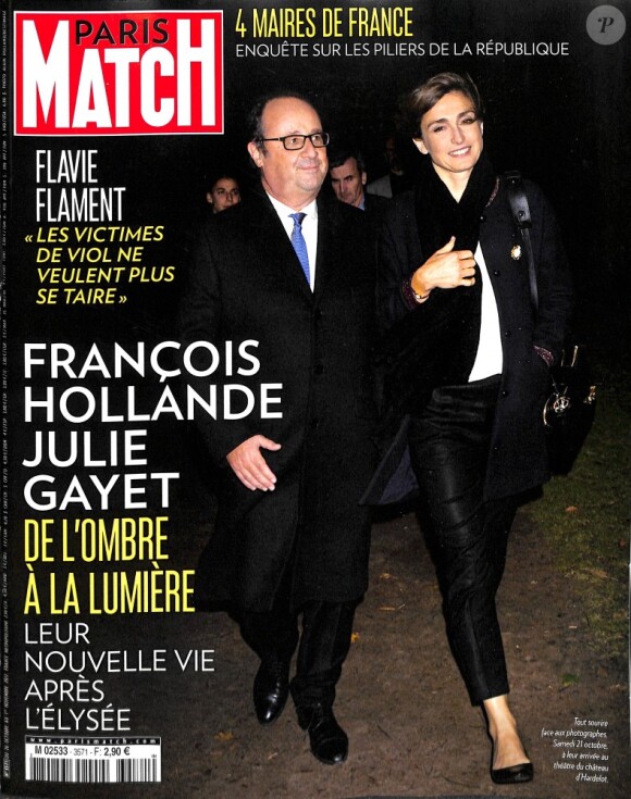 Couverture du magazine Paris Match en kiosques le 26 octobre 2017