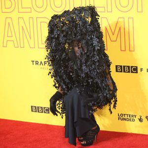 Grace Jones à l'avant-première de "Grace Jones: Bloodlight and Bami" à Londres, le 25 octobre 2017.