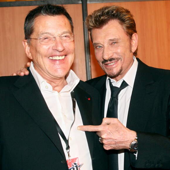 Exclusif - Jean-Claude Camus et Johnny Hallyday dans les coulisses des NRJ Music Awards 2008 à Cannes