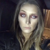 Camille Cerf maquillée pour Halloween, Instagram, le 31 octobre 2017.