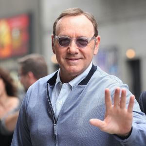 Kevin Spacey arrive à l'émission The Late Show à New York, le 23 mai 2017